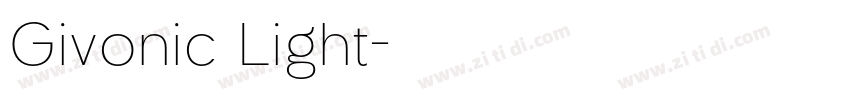 Givonic Light字体转换